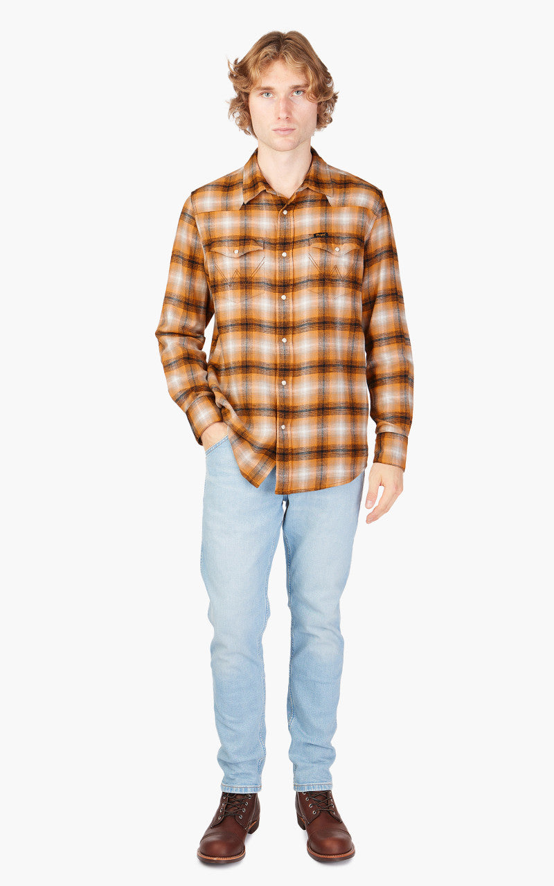 Wrangler L/S Western Shirt Golden Oak