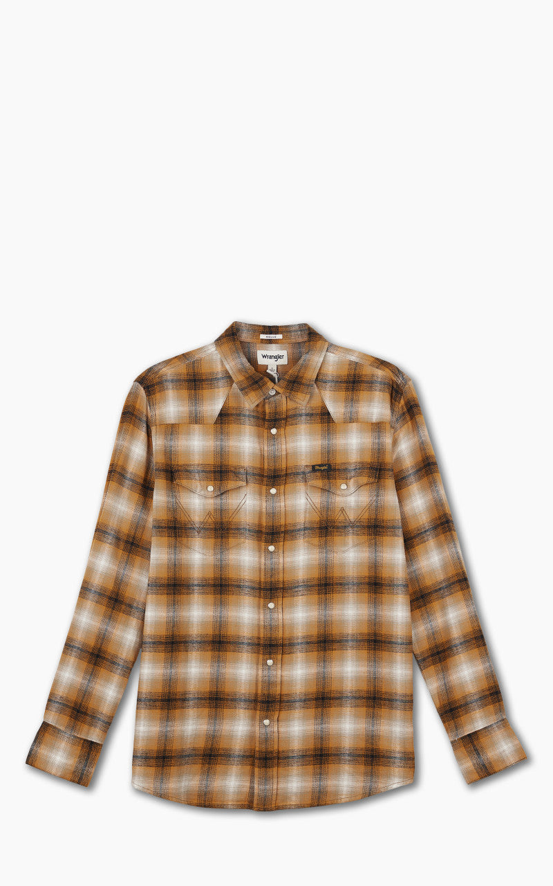 Wrangler L/S Western Shirt Golden Oak