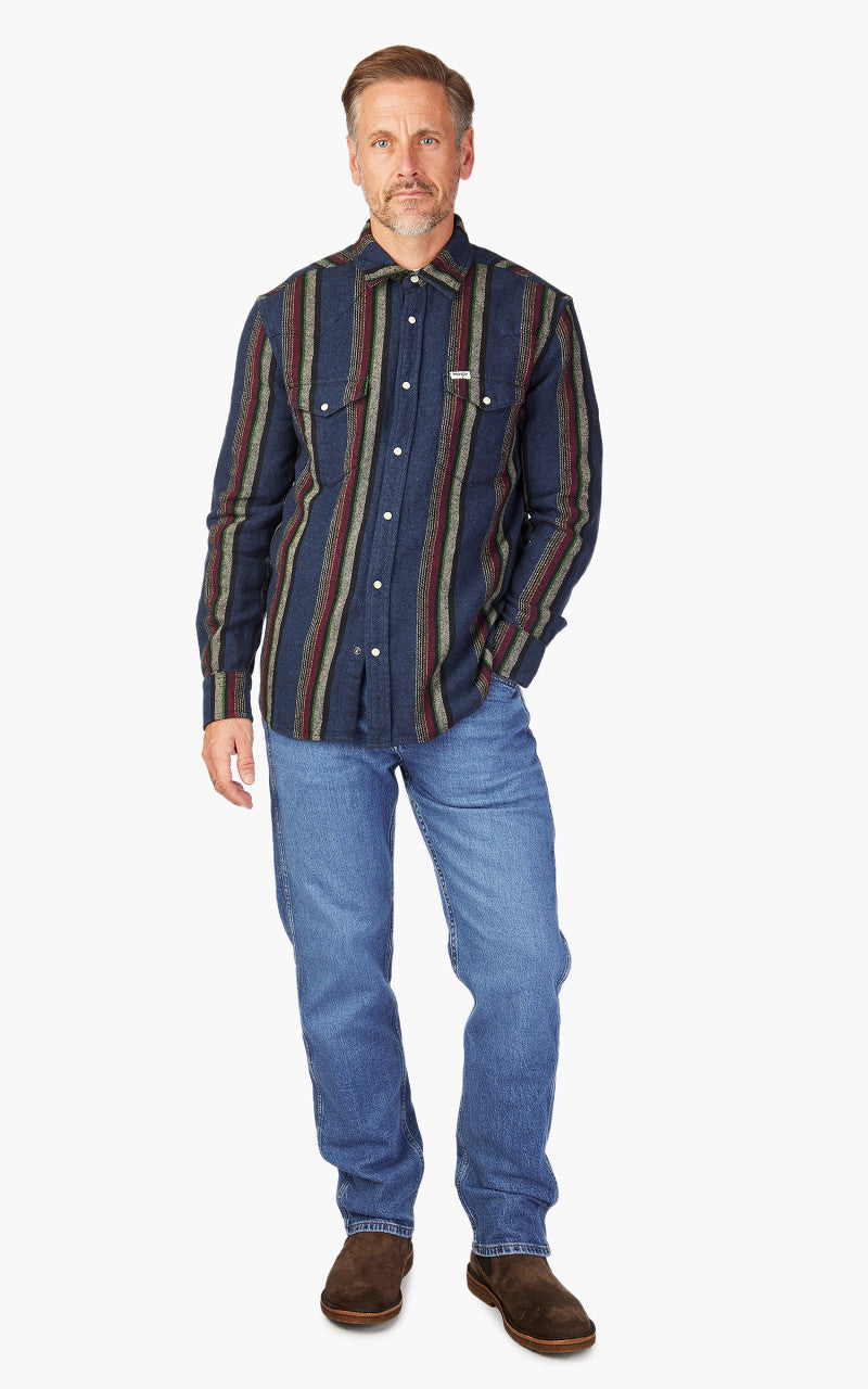 Wrangler L/S Western Shirt Navy