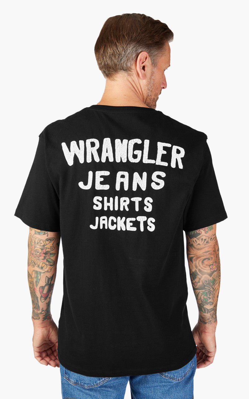 Wrangler Branded Tee Black