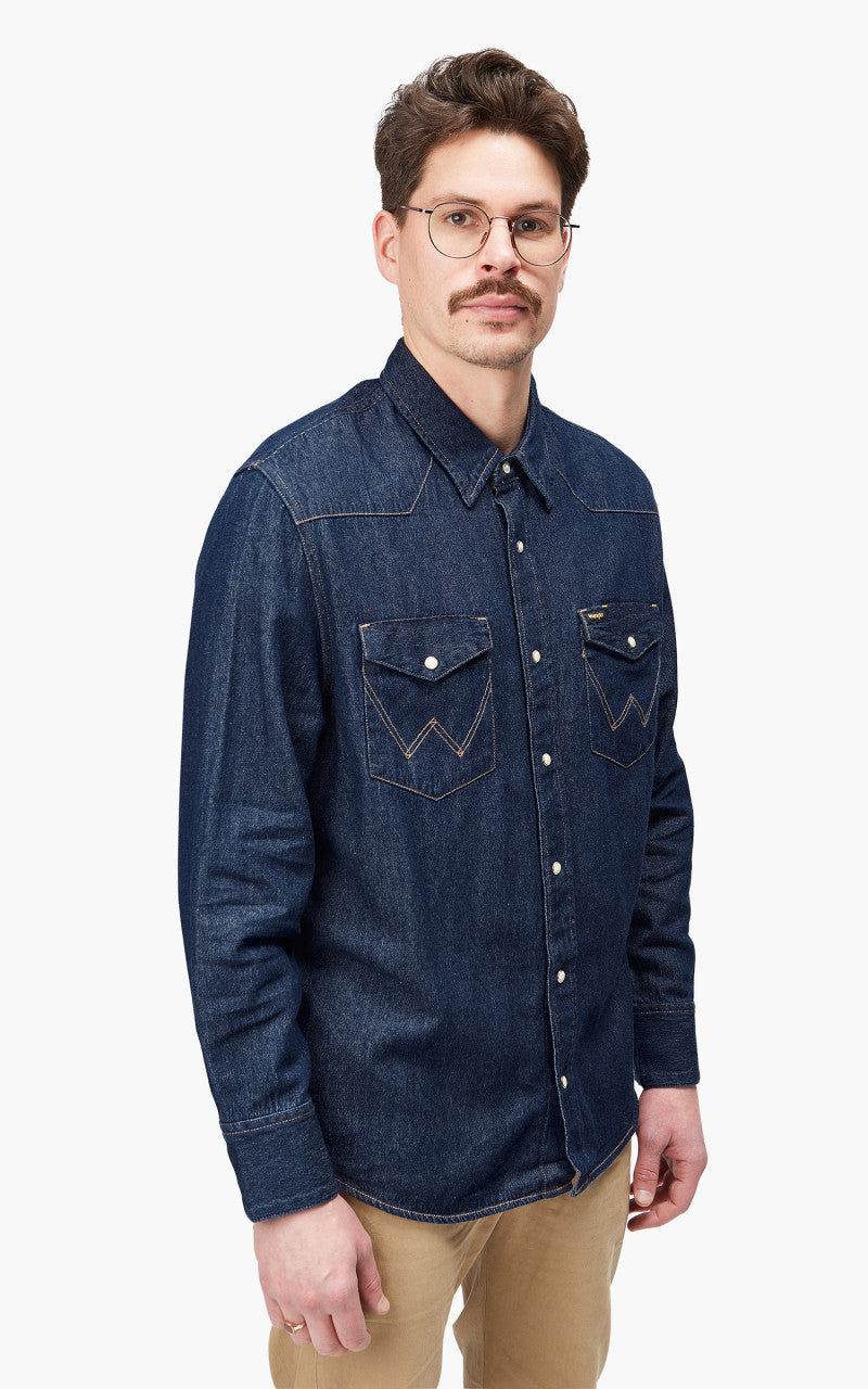 Wrangler Icons 27MW Western Shirt 1 New Indigo