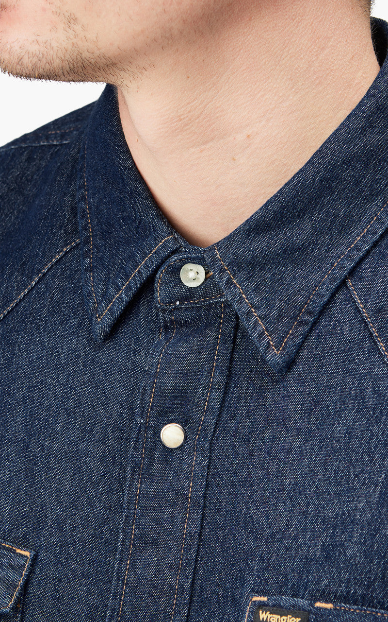 Wrangler Icons 27MW Western Shirt 1 New Indigo