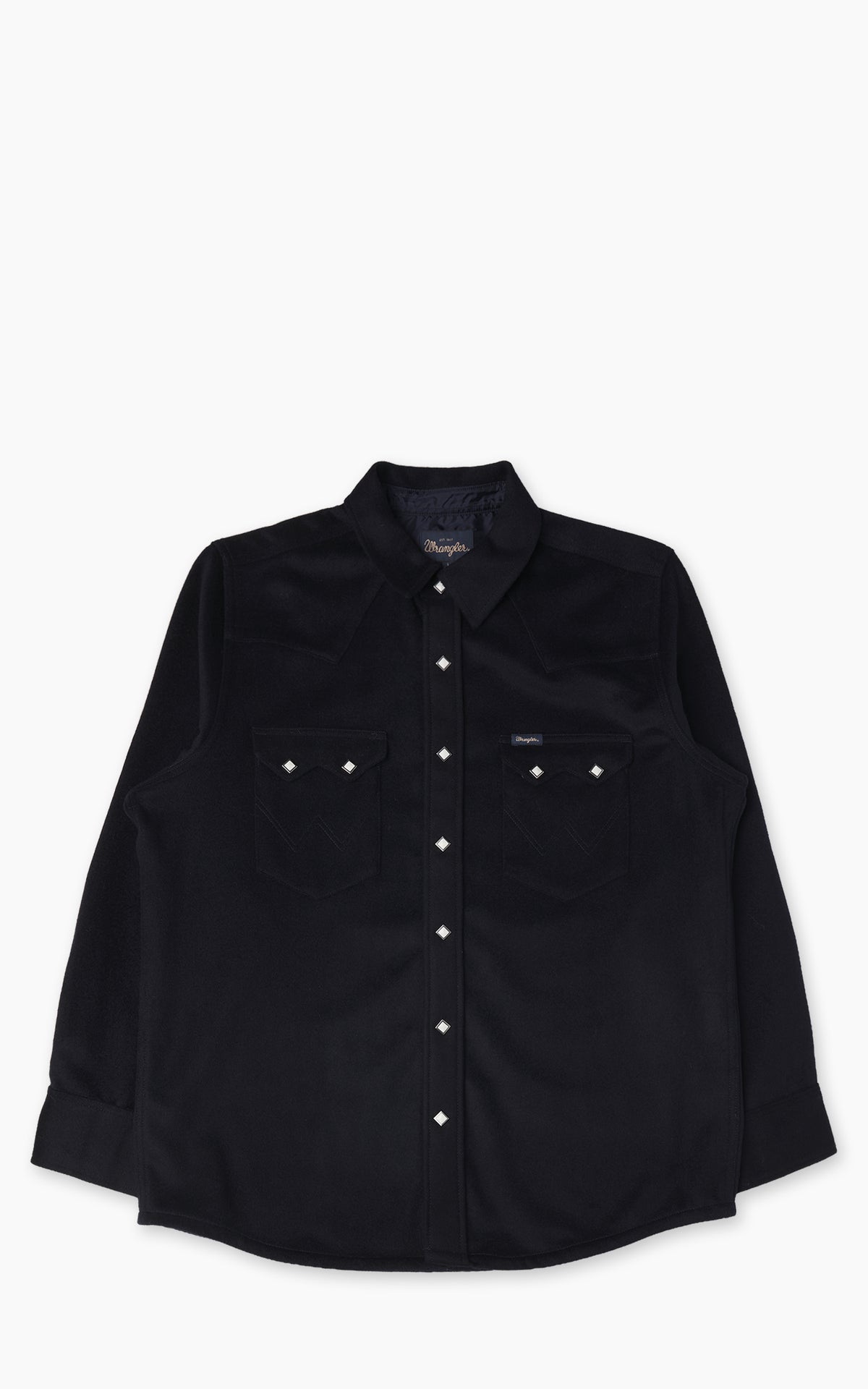Wrangler Blue Bell Regular Wool Western Shirt Dark Navy