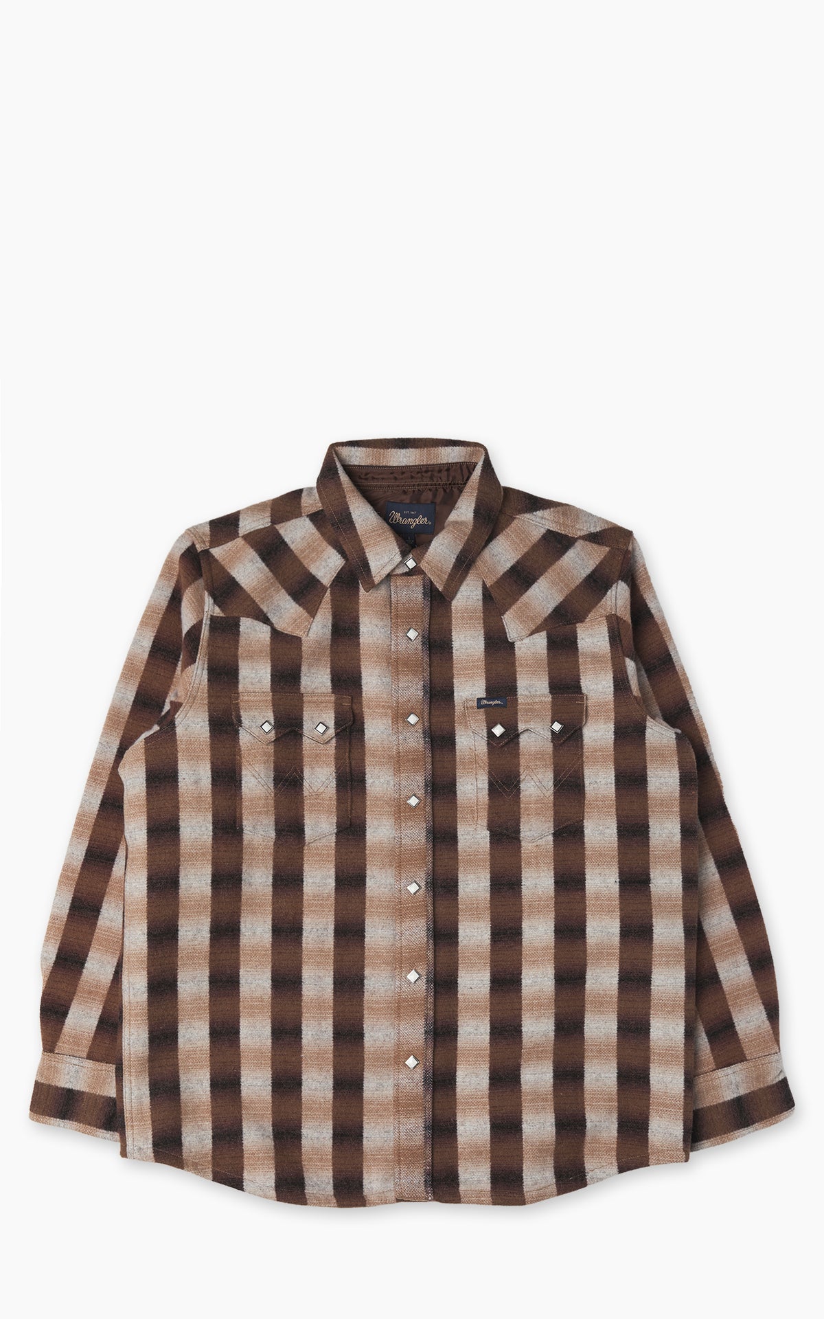 Wrangler Blue Bell Regular Wool Western Shirt Ombre