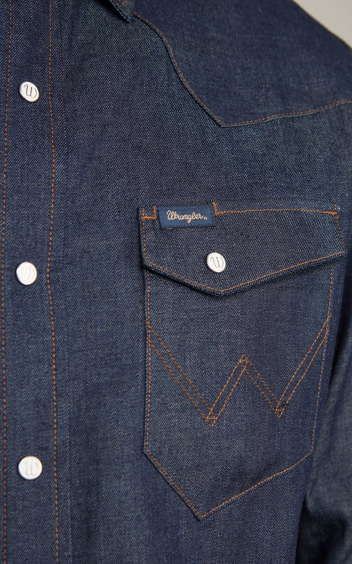 Wrangler Blue Bell Regular Indigood Icons 27MW Western Shirt Indigo Raw