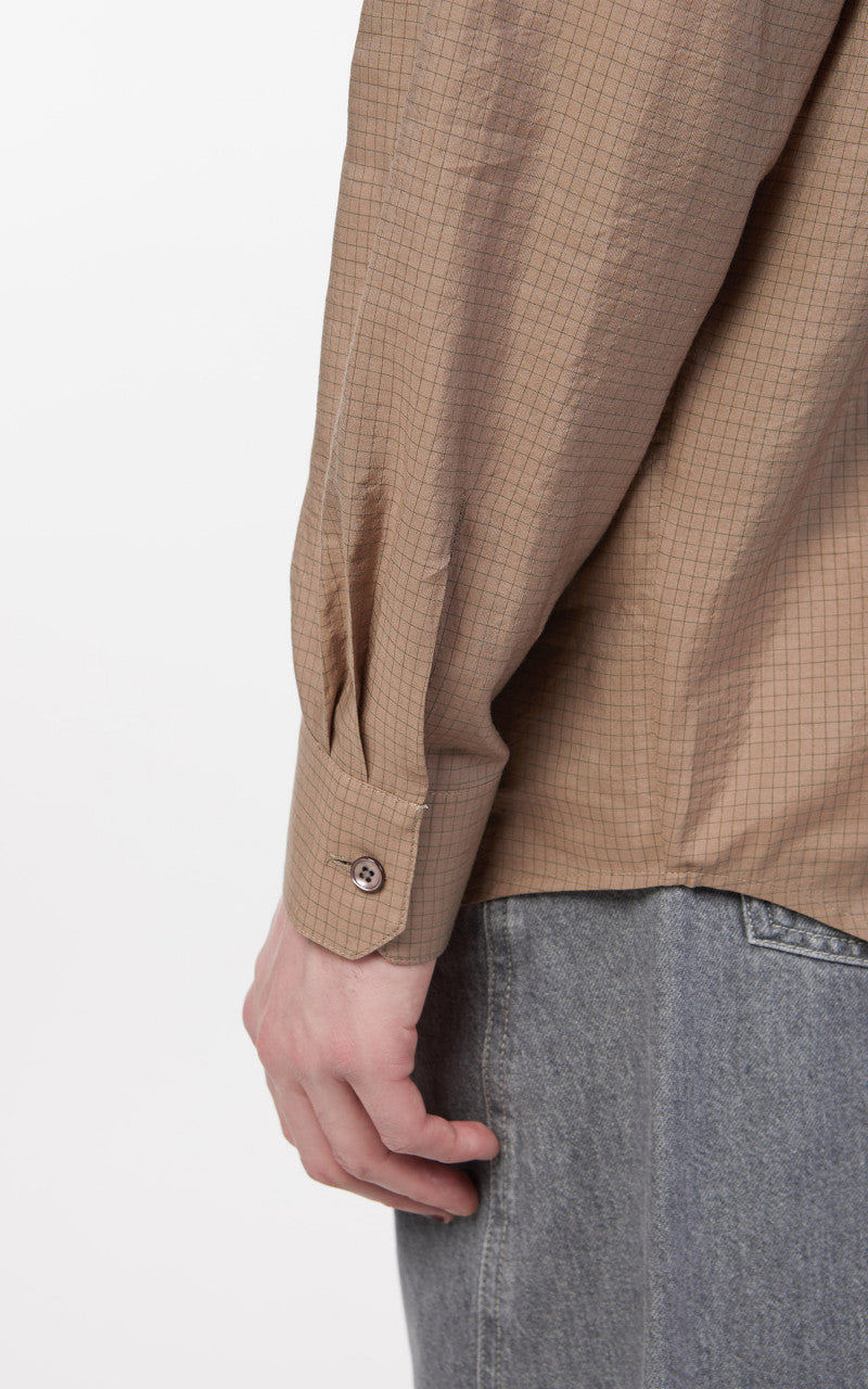 Lemaire Regular Collar L/S Shirt Cappucino