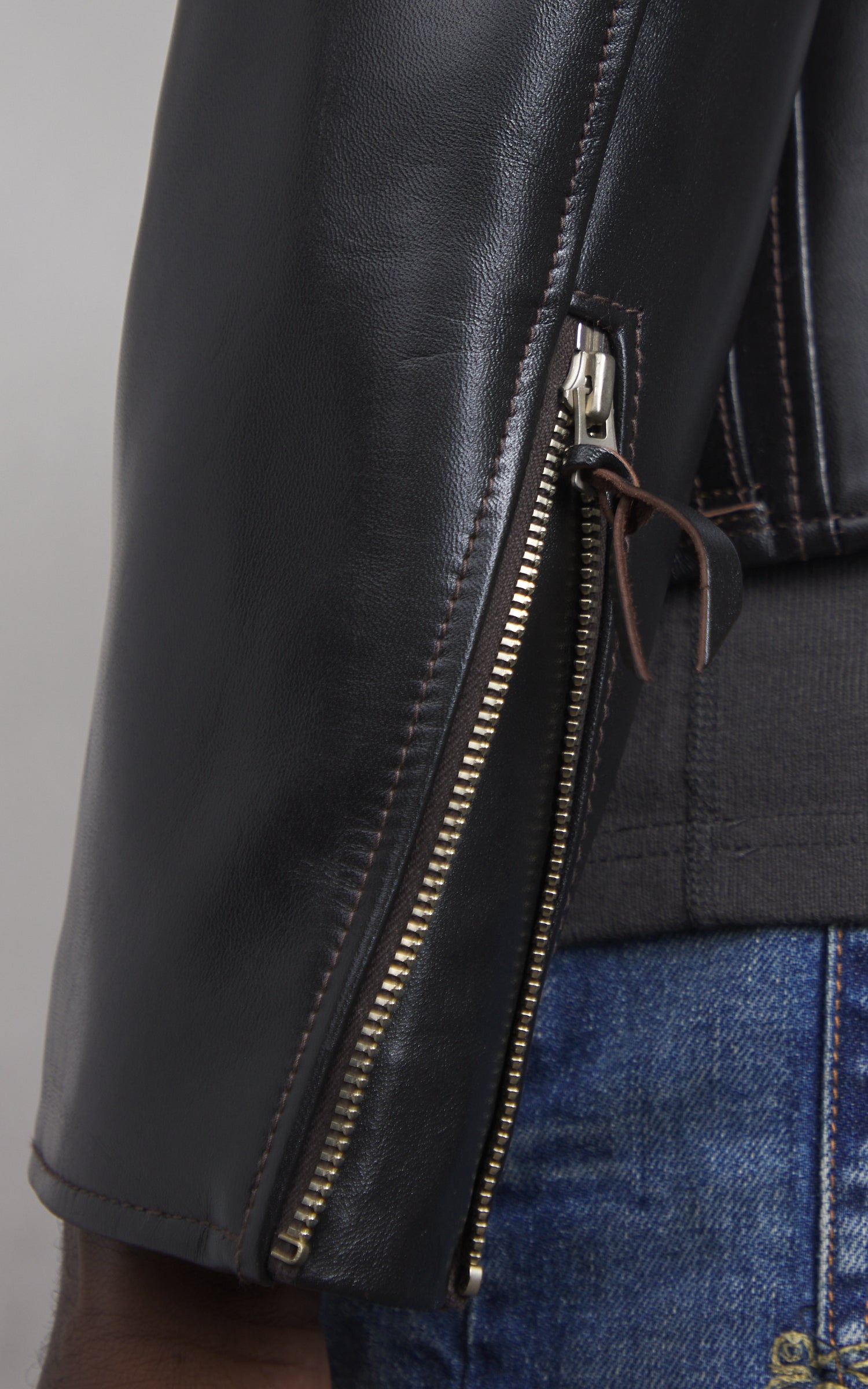 Y'2 Leather HR-55 Horsehide Leather Vintage D-Pocket Double Rider Jacket