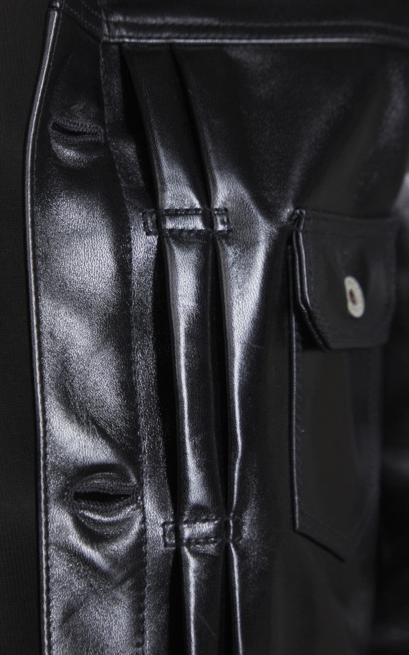 Y'2 Leather LB-140 Horsehide Aniline Type I Leather Jacket Black