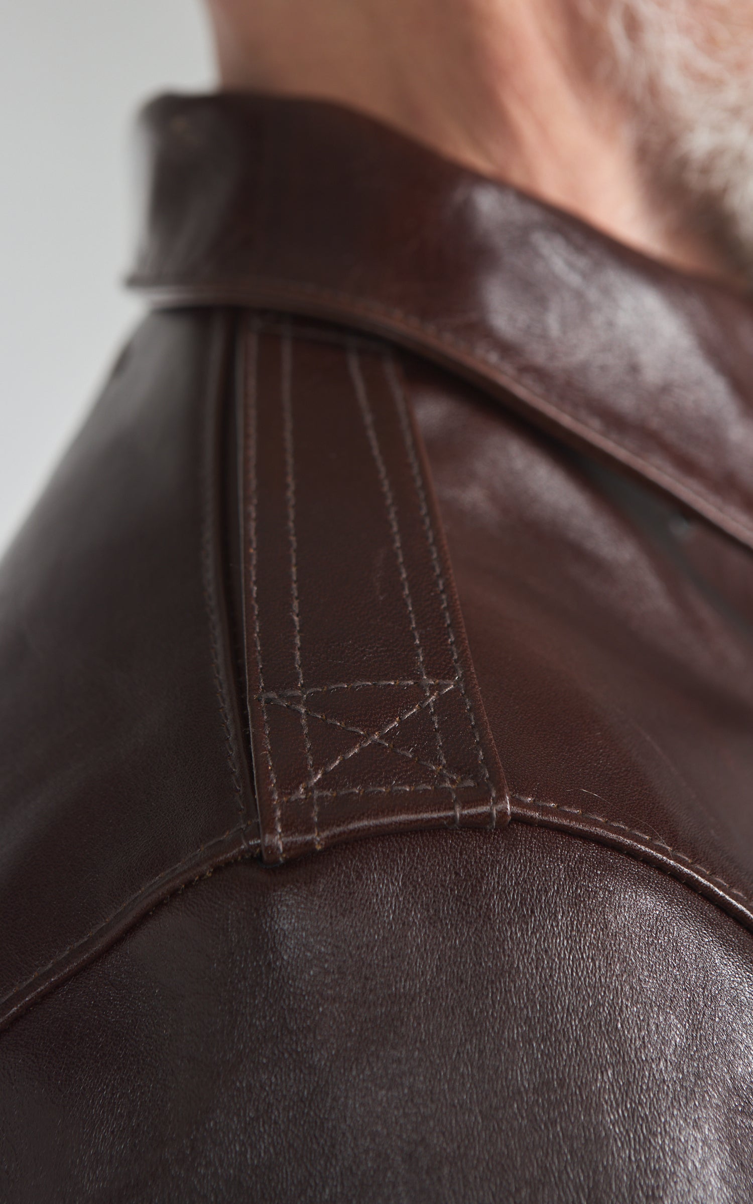 Y'2 Leather A-2 Type Pull Up Leather Jacket Brown