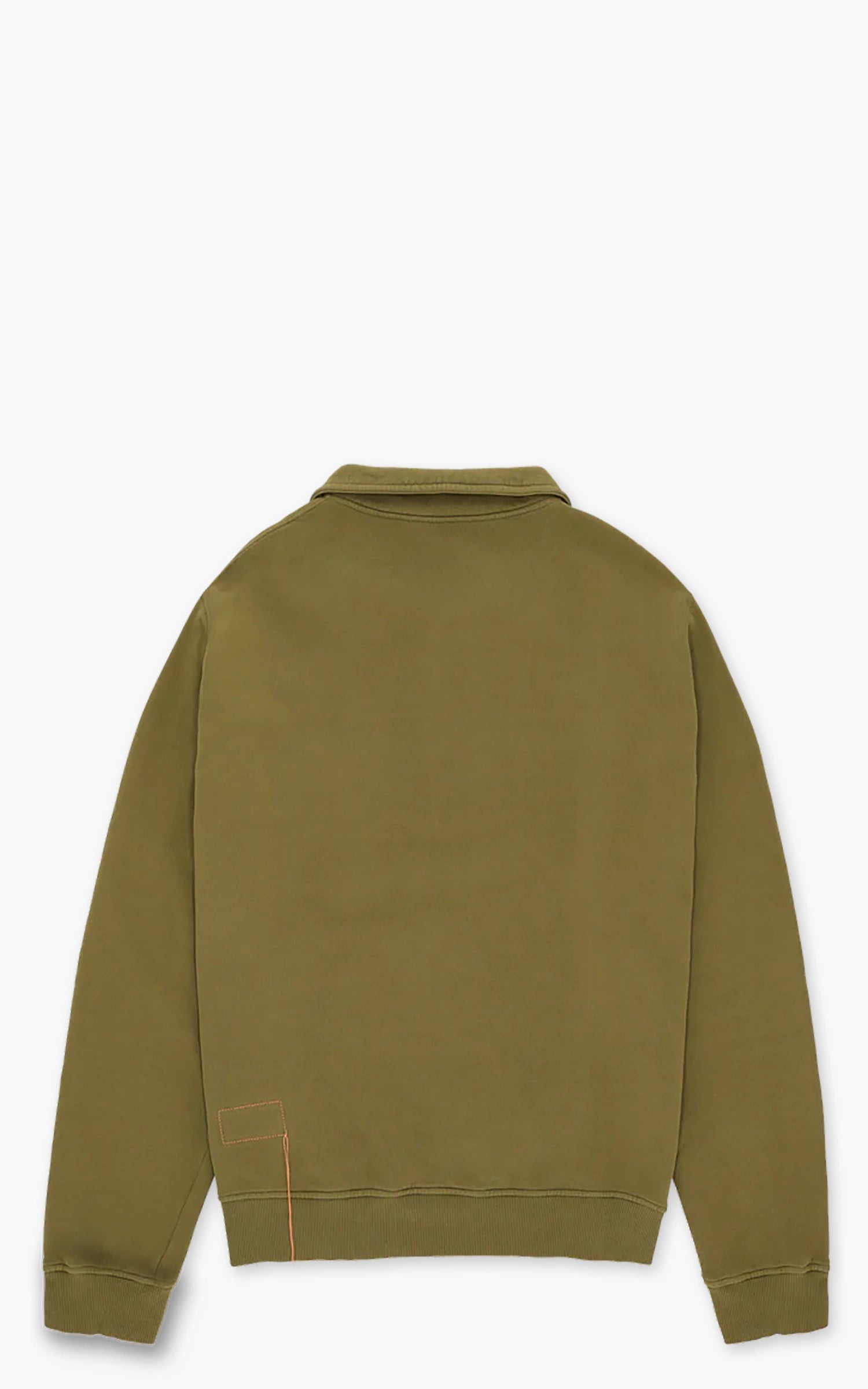 Fortela Yale Fleece Jersey Quarter Zip Sweatshirt Khaki