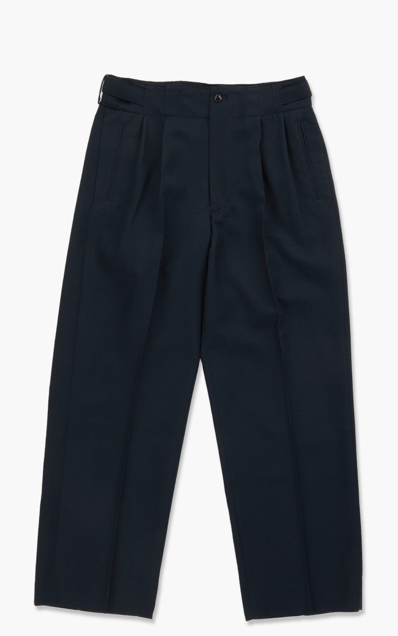 Yoke 2 Tuck Wide Gurkha Trousers Ocean Navy