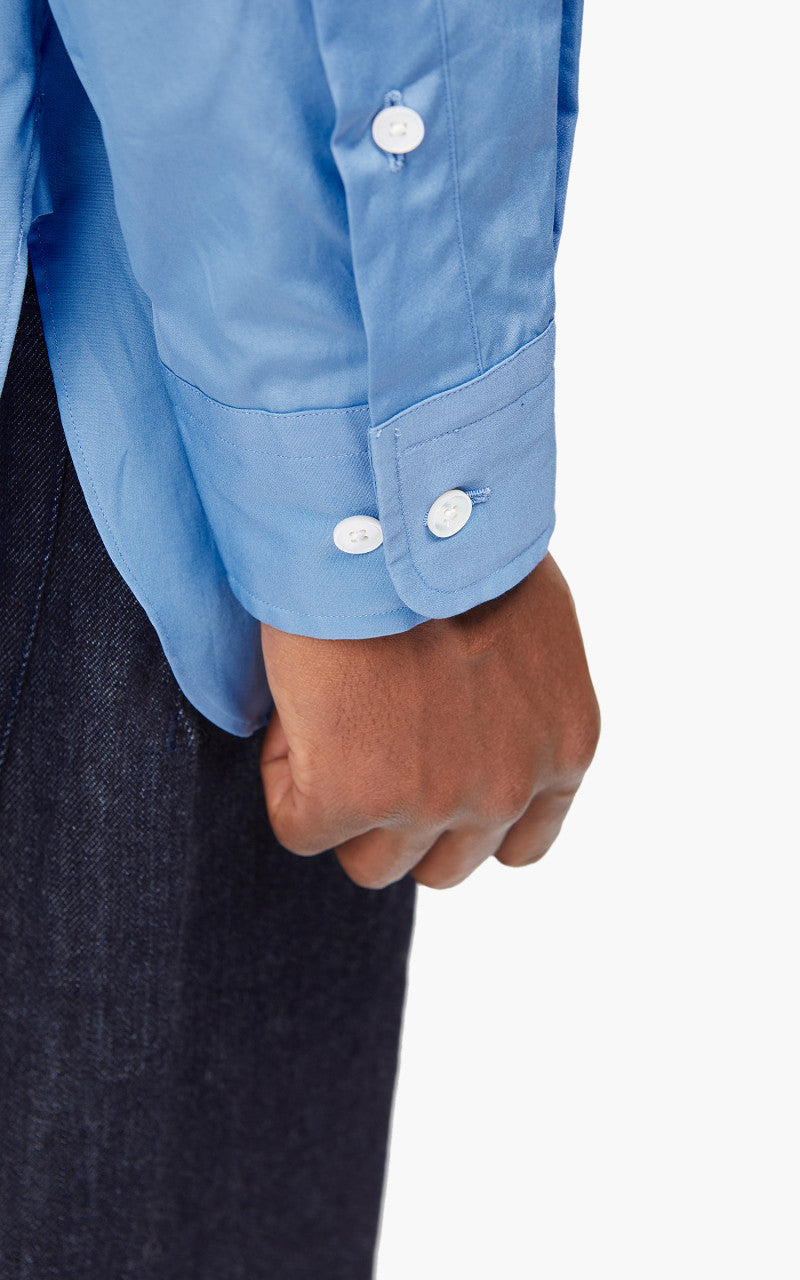 YLÈVE Cotton Broad Shirt Sax Blue