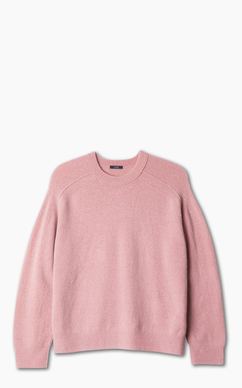 YLÈVE Wool Boucle Knit Pullover Pink