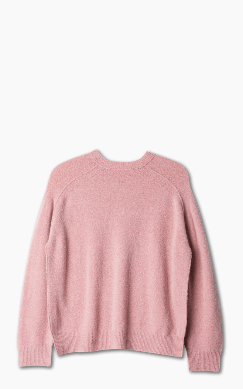 YLÈVE Wool Boucle Knit Pullover Pink