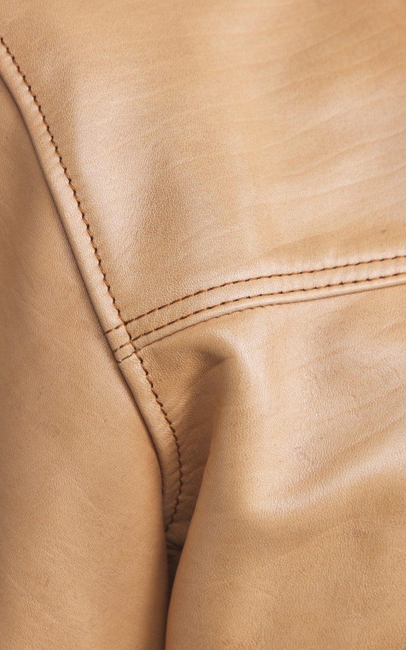 Y'2 Leather KB-140-T Horsehide Type I Leather Jacket Persimmon Dyed Kakishibu