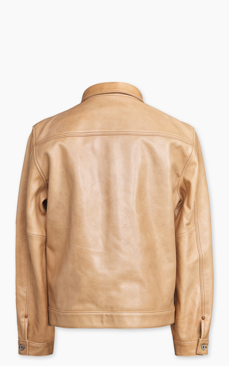 Y'2 Leather KB-140-T Horsehide Type I Leather Jacket Persimmon Dyed Kakishibu