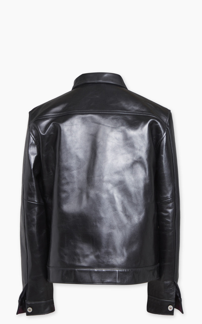 Y'2 Leather LB-140 Horsehide Aniline Type I Leather Jacket Black