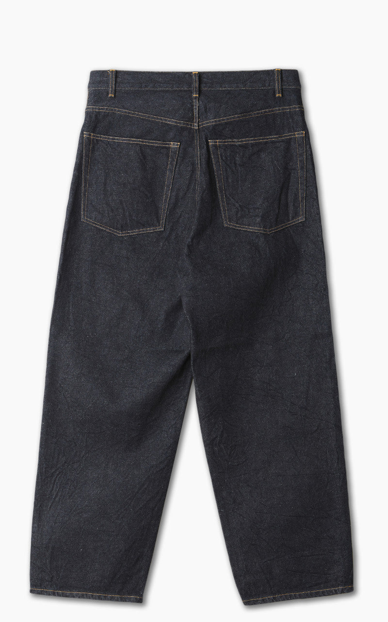 YLÈVE 13.5oz Denim Baggy Trousers Indigo
