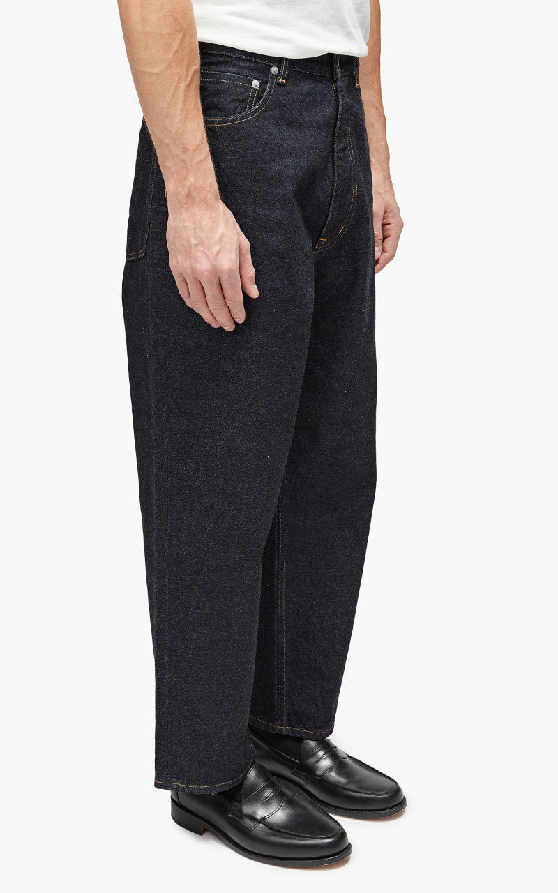 YLÈVE 13.5oz Denim Baggy Trousers Indigo