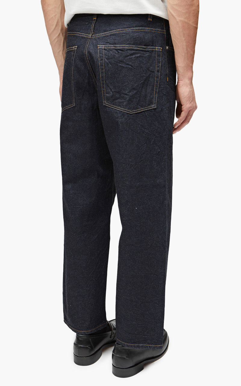 YLÈVE 13.5oz Denim Baggy Trousers Indigo