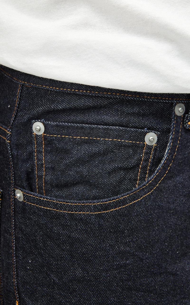 YLÈVE 13.5oz Denim Baggy Trousers Indigo