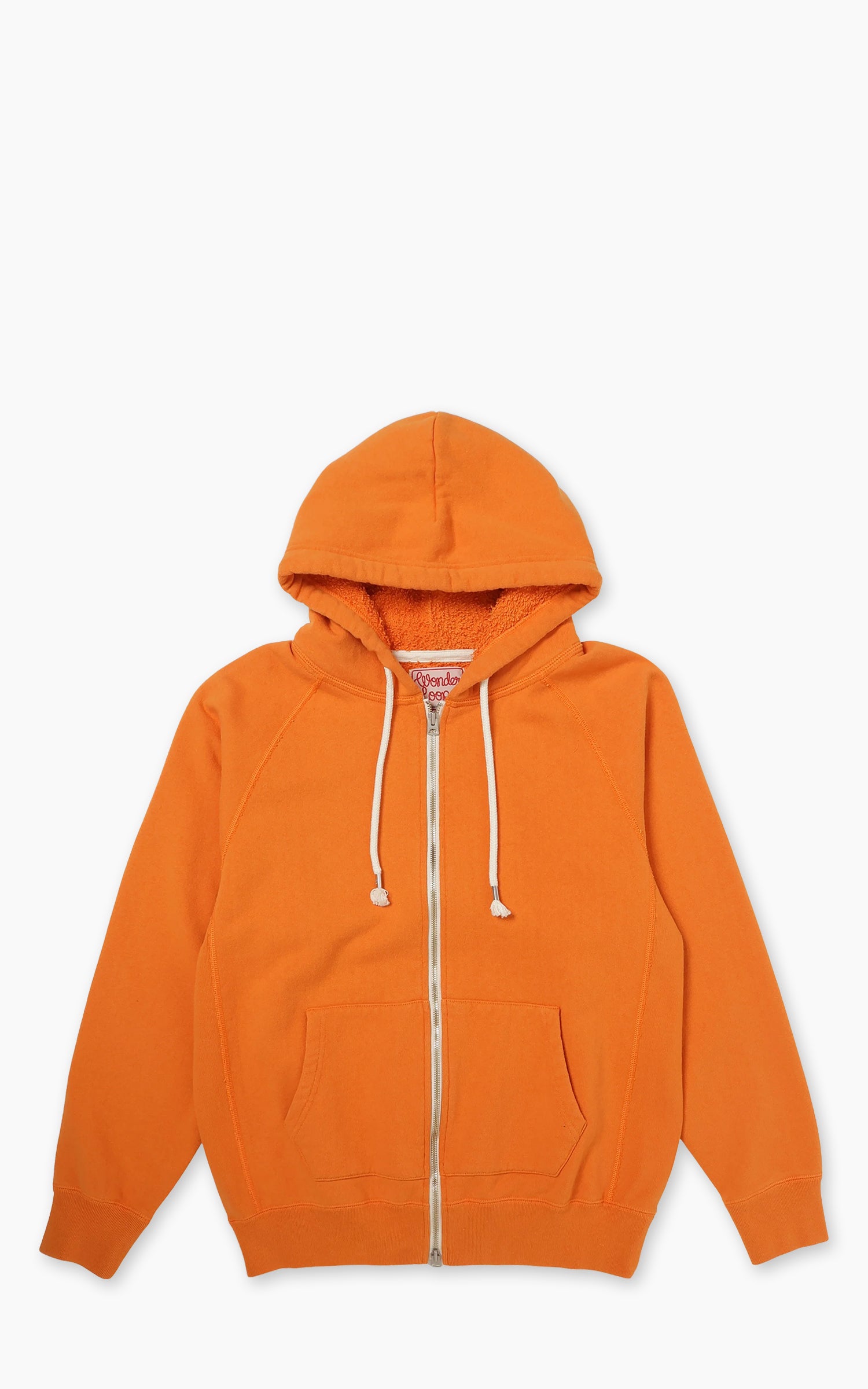 Wonder Looper Zip Hoodie Super Looper French Terry Orange