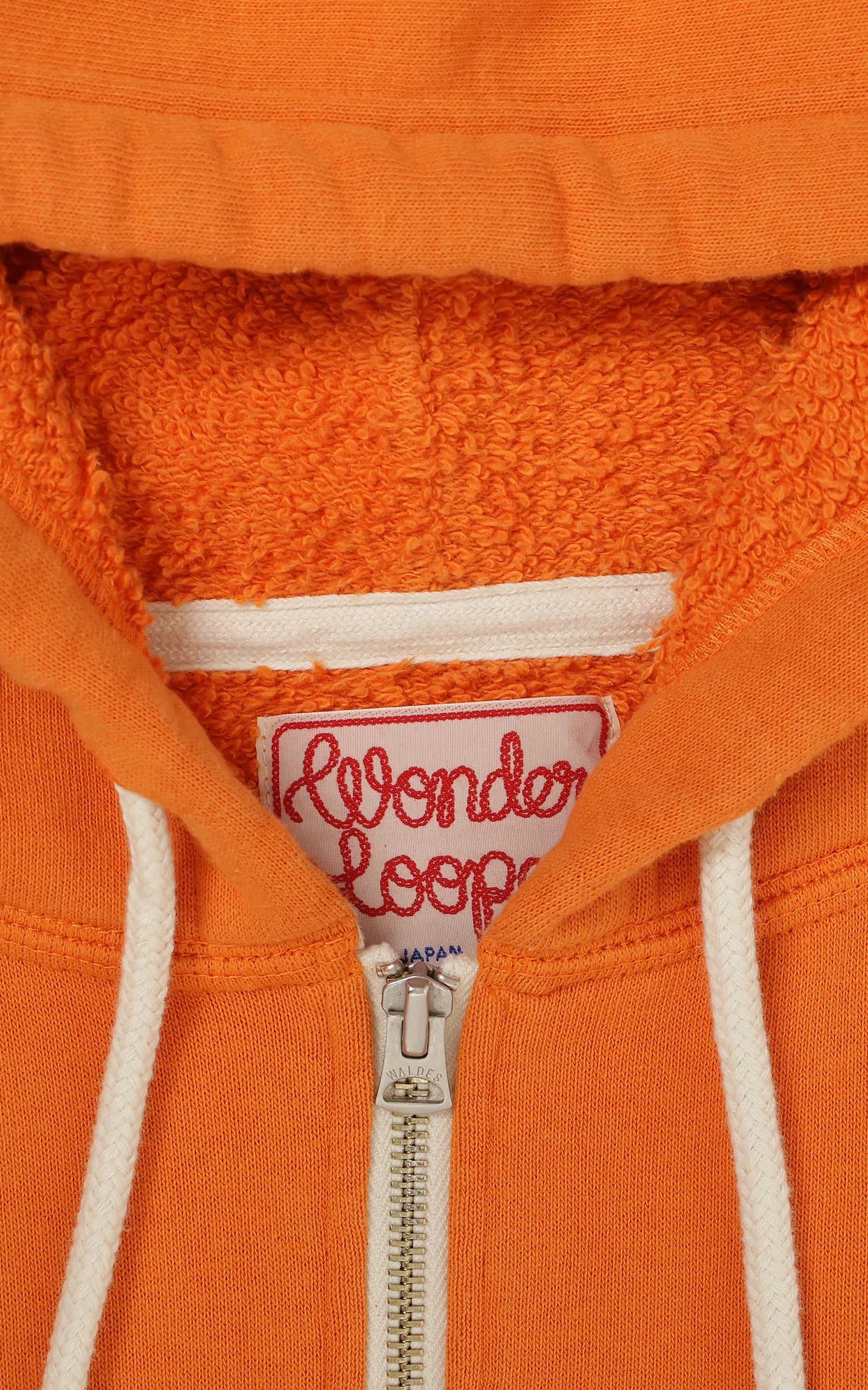 Wonder Looper Zip Hoodie Super Looper French Terry Orange