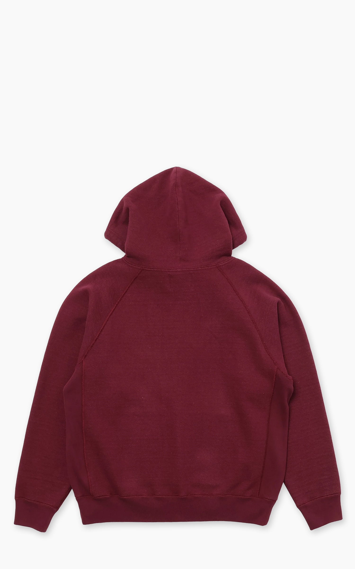 Wonder Looper Zip Hoodie Double Heavyweight French Terry Burgundy