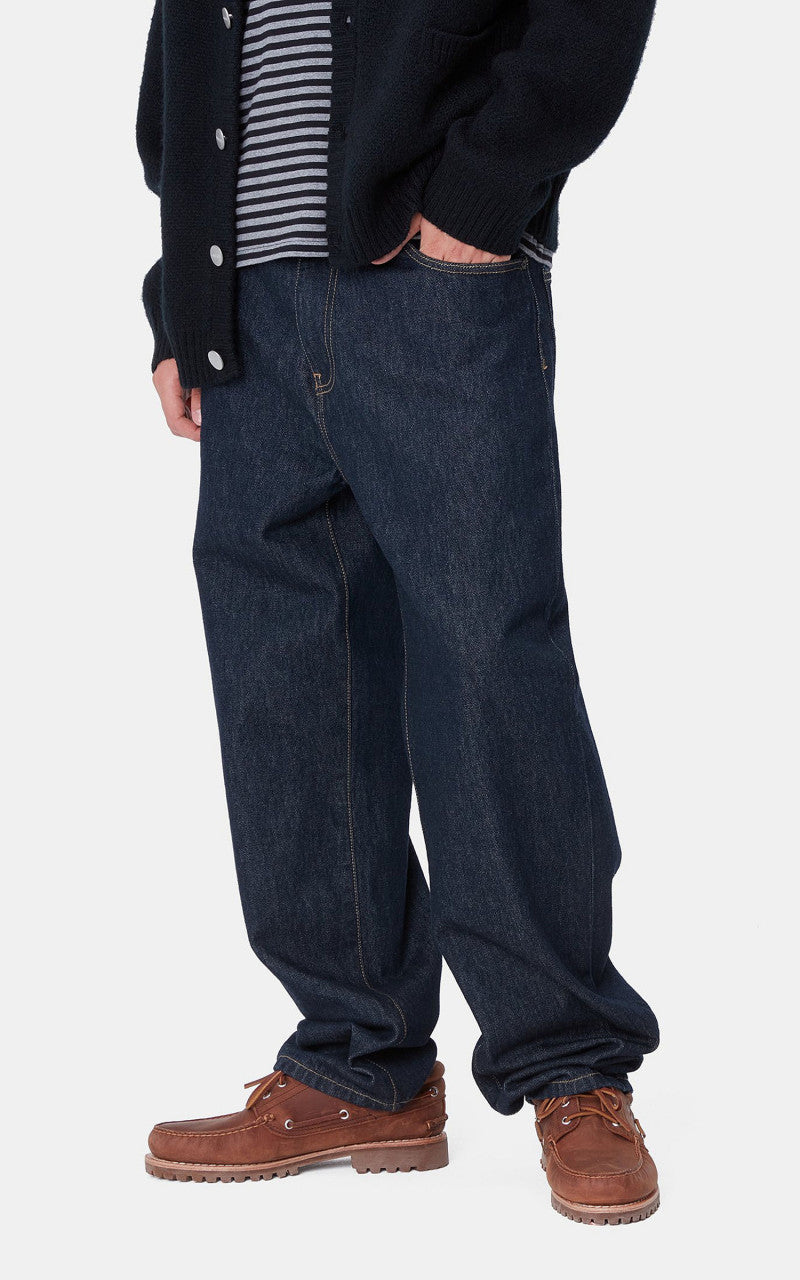 Carhartt WIP Aaron Pant Smith Denim Rinsed Blue