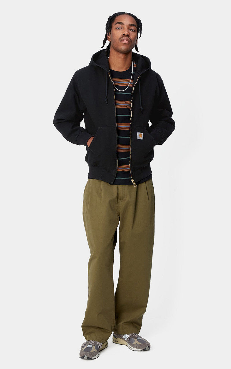 Carhartt WIP Active Jacket Dearborn Canvas Black Aged Canvas