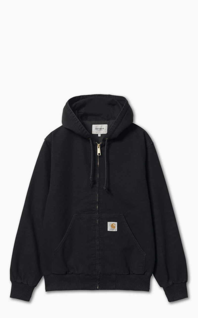 Carhartt WIP Active Jacket Dearborn Canvas Black Aged Canvas Carhartt WIP Active Jacket Dearborn Canvas Black Aged Canvas