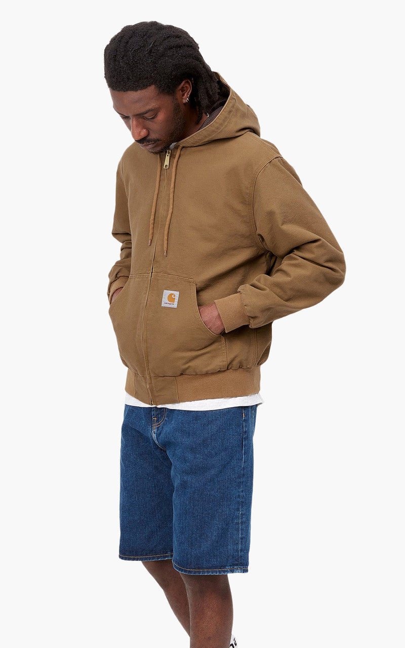 Carhartt WIP Active Jacket Hamilton Brown Rinsed