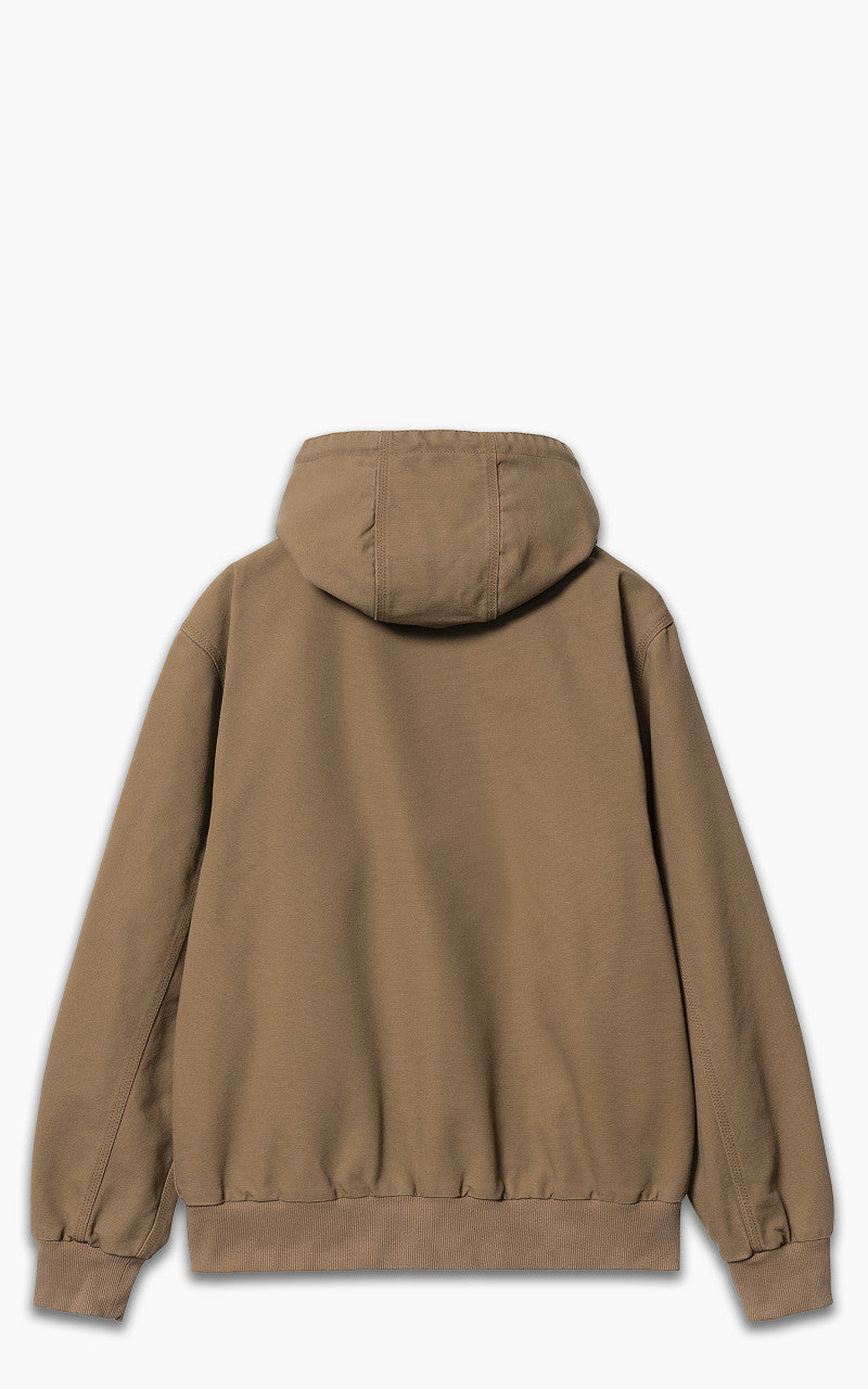 Carhartt WIP Active Jacket Dearborn Canvas Hamilton Brown Rinsed