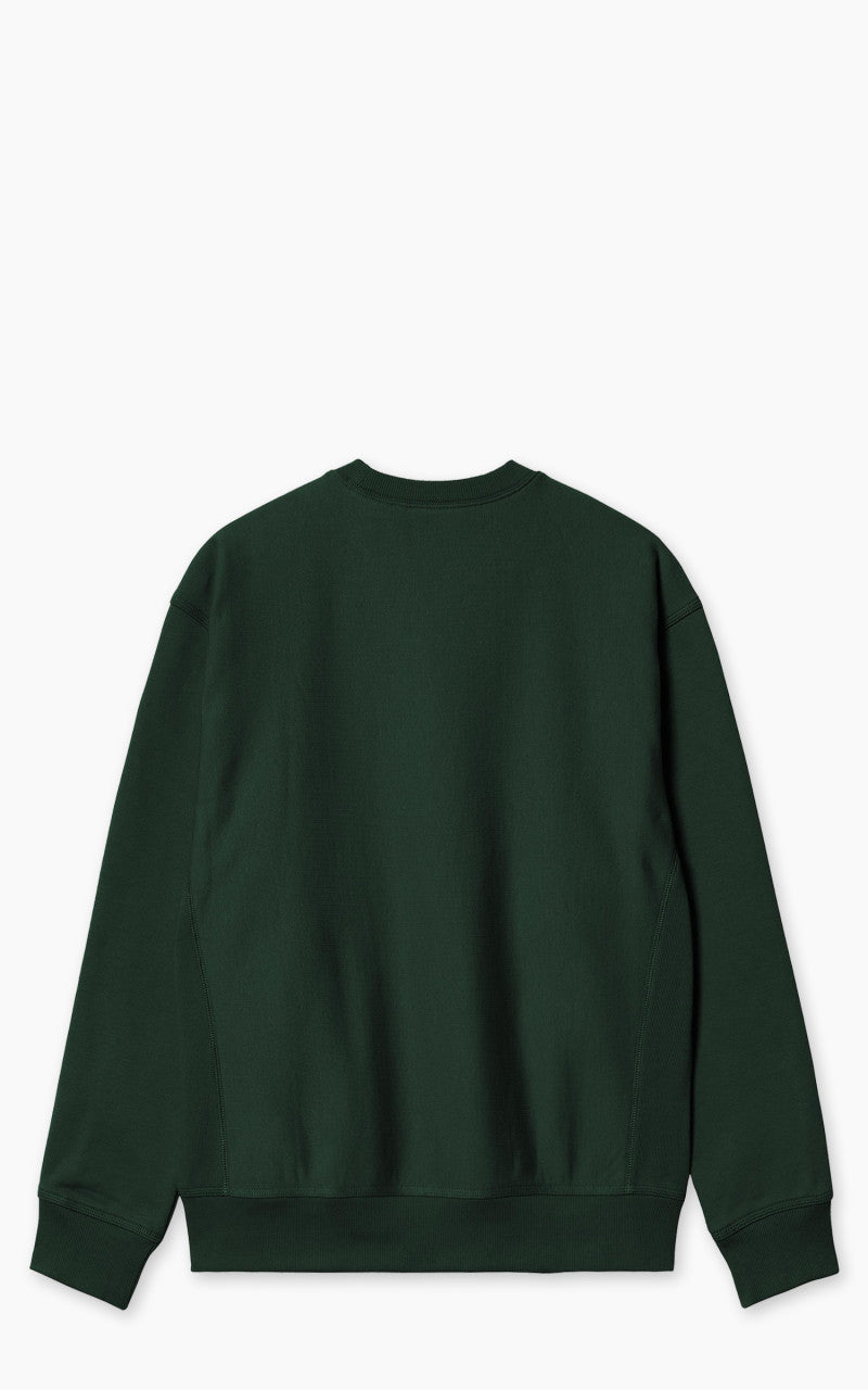 Carhartt WIP American Script Sweatshirt Conifer
