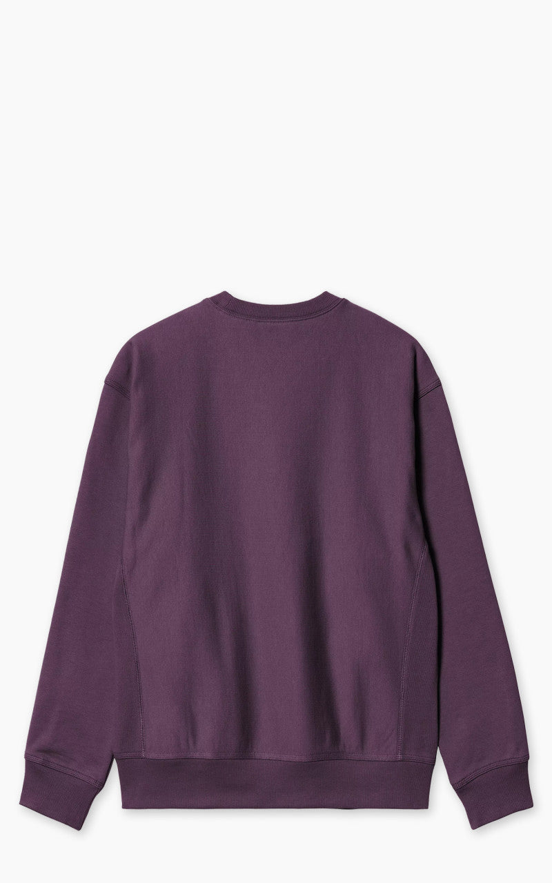 Carhartt WIP American Script Sweatshirt Huckleberry