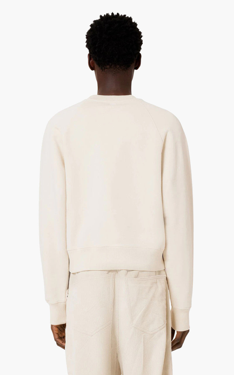 AMI Paris Tonal Big ADC Sweatshirt Off White