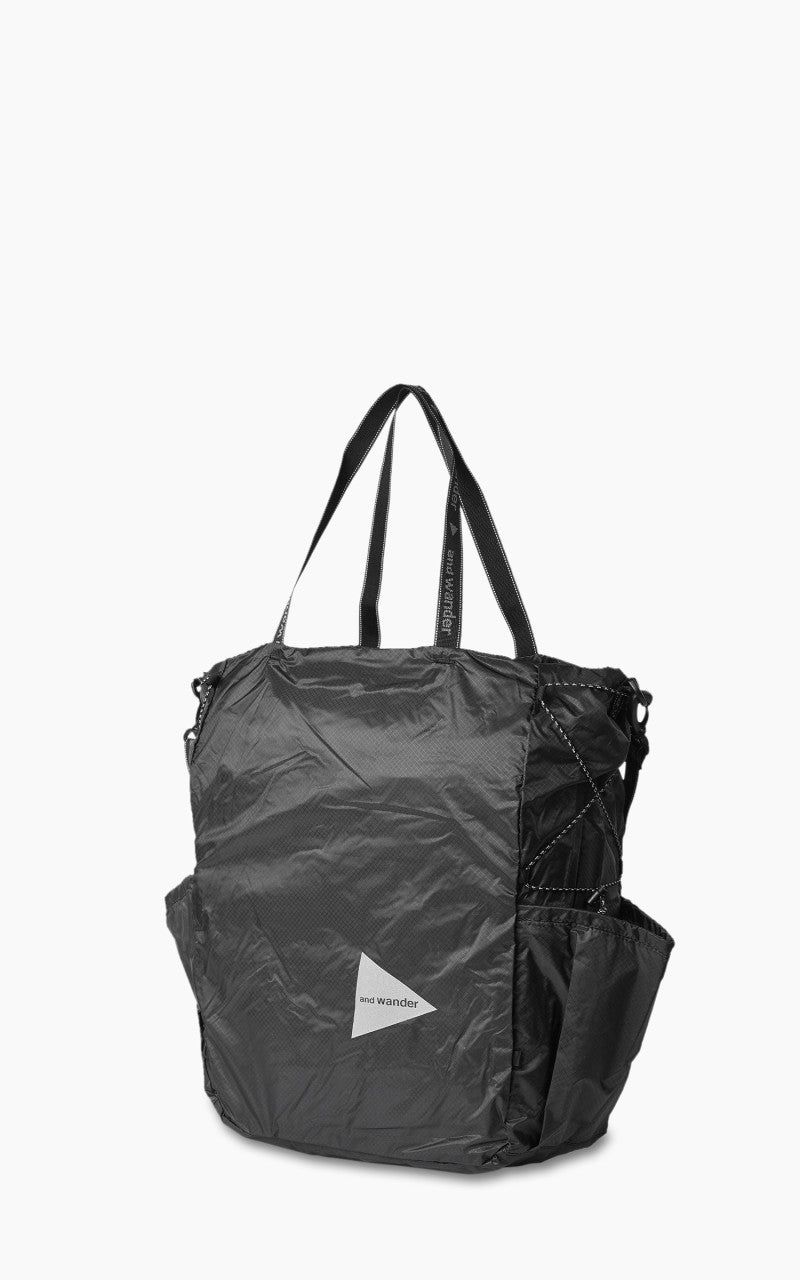 and wander Sil Tote Bag Charcoal