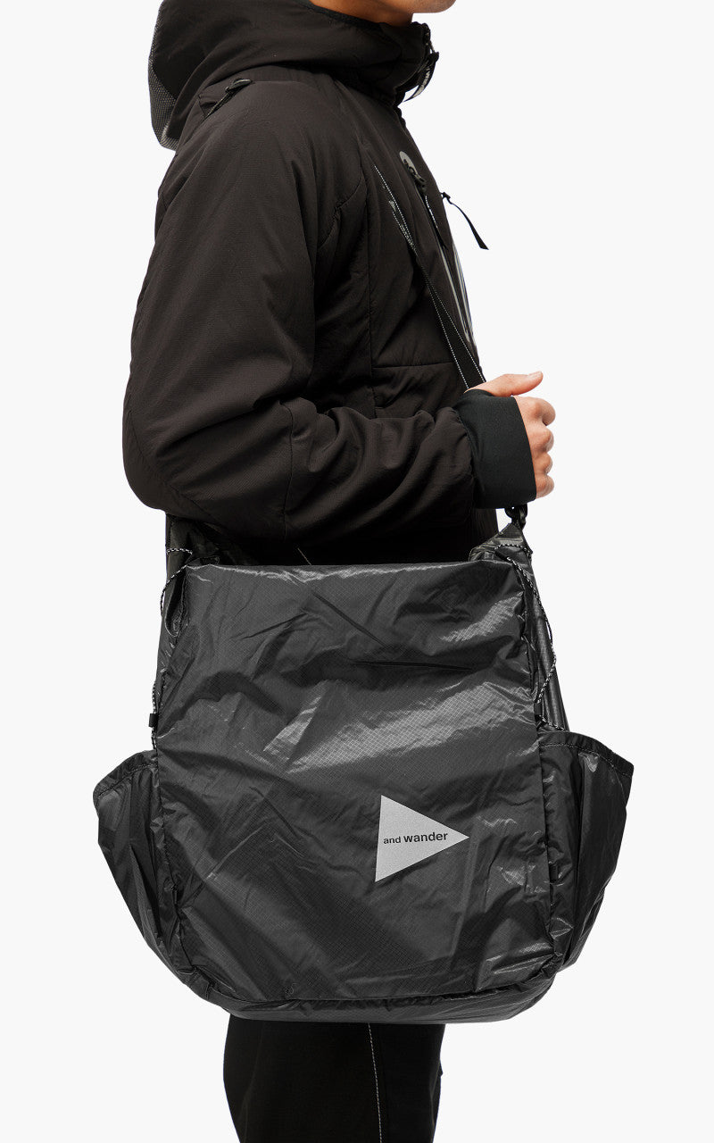 and wander Sil Tote Bag Charcoal