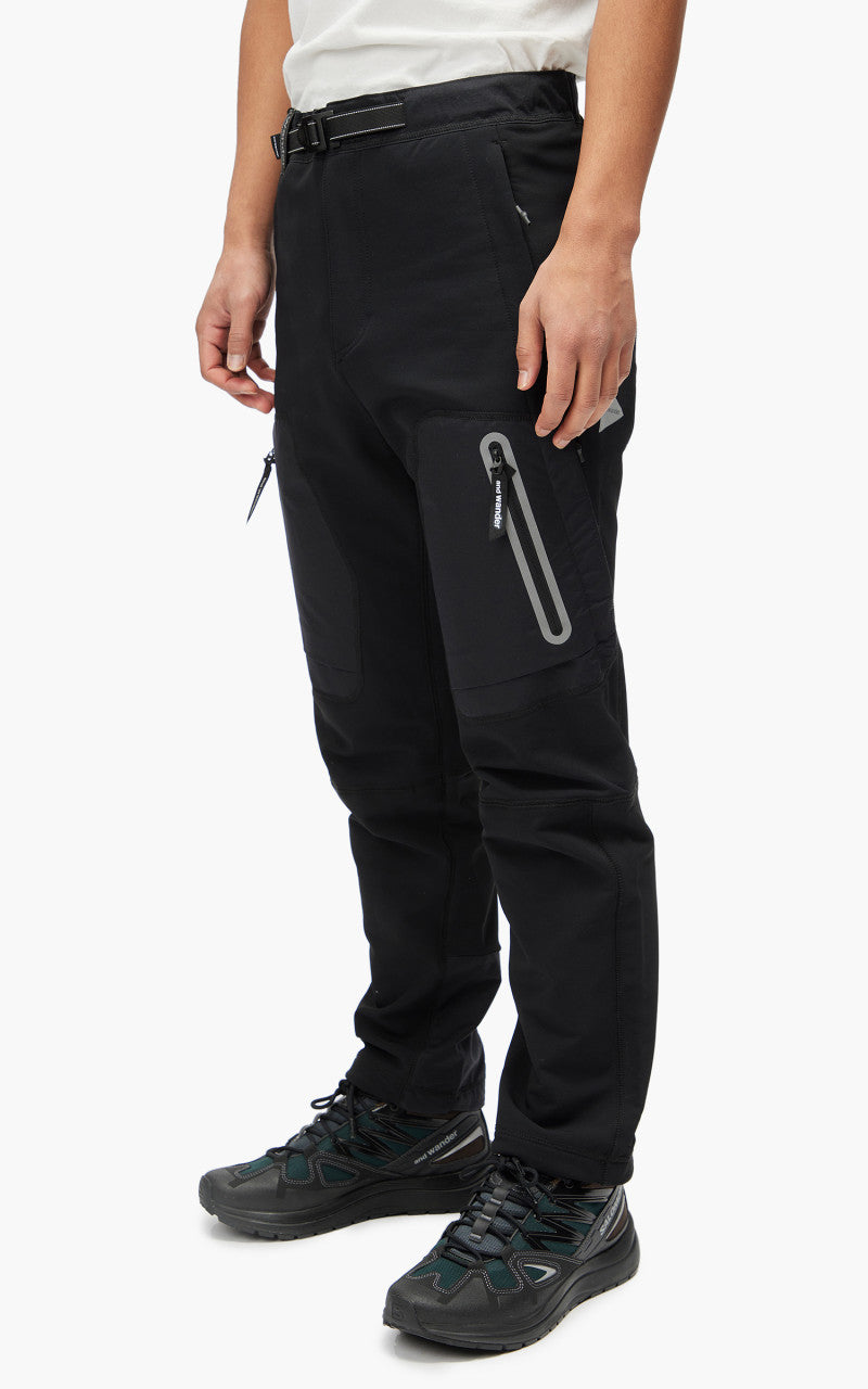 and wander Stretch Shell Pants Black