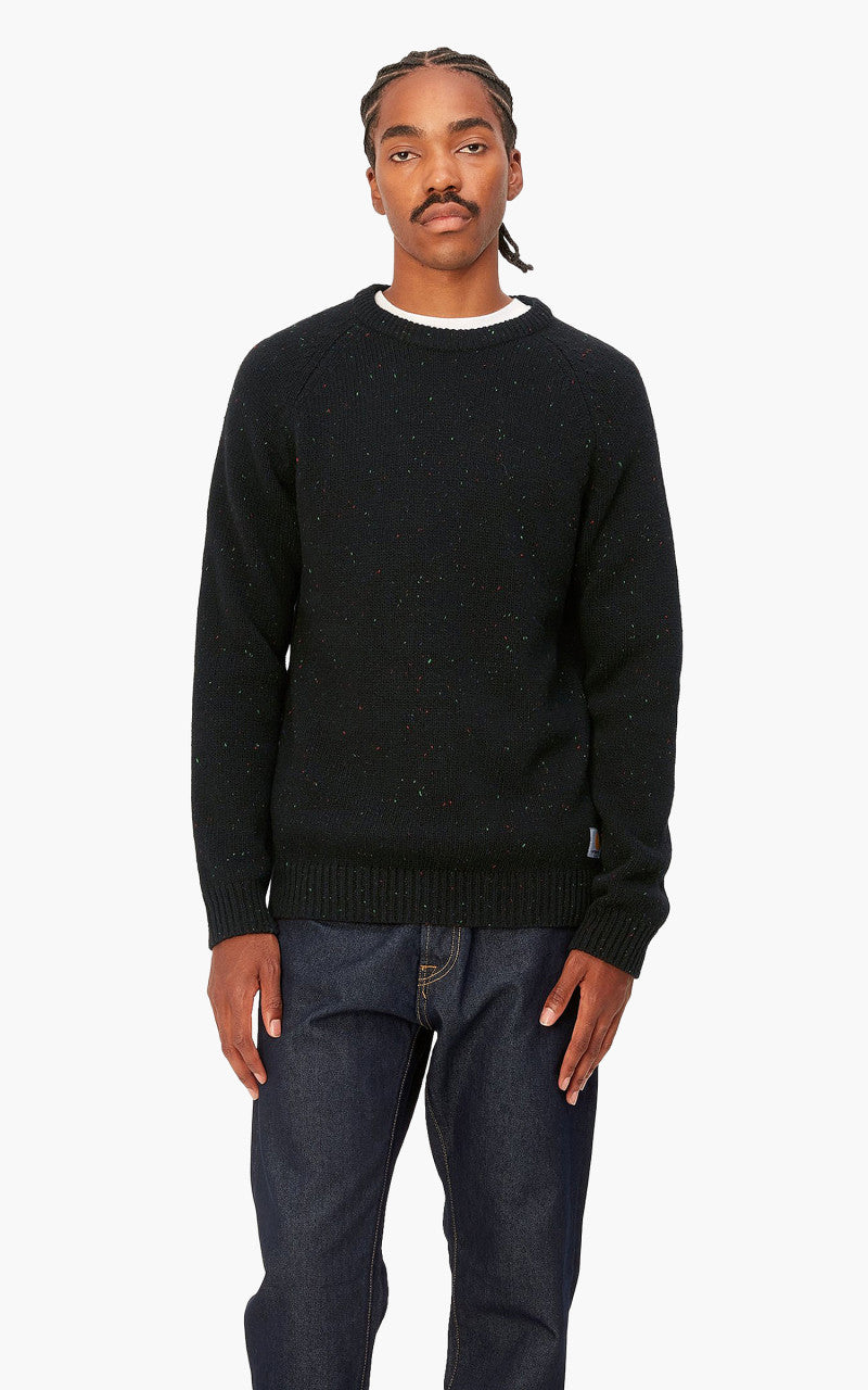 Carhartt WIP Anglistic Sweater Speckled Black