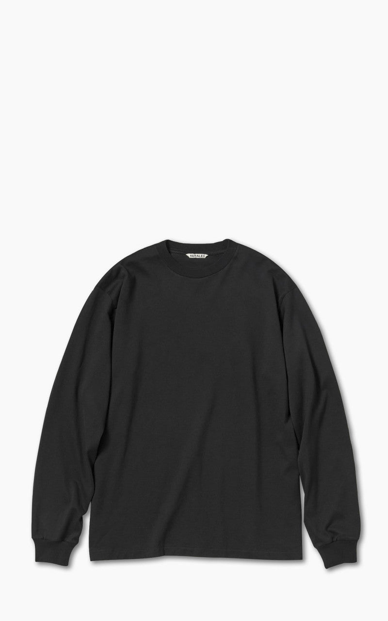 Auralee Luster Painting L/S Tee Black