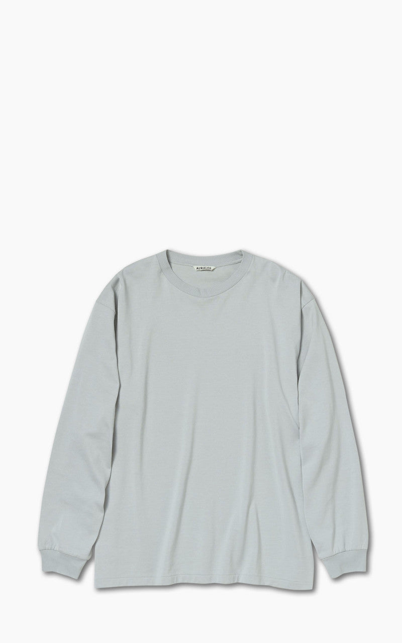 Auralee Luster Painting L/S Tee Light Blue