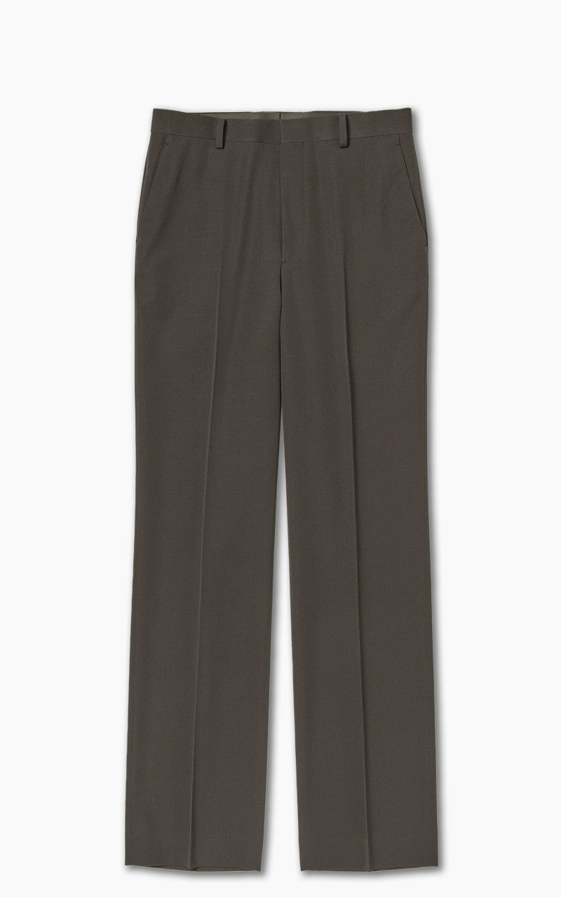 Auralee Light Wool Max Gabardine Slacks Dark Brown