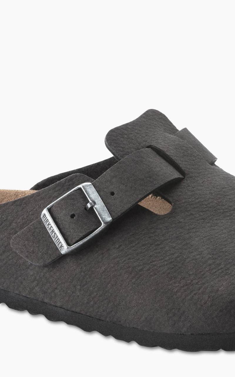 Birkenstock Boston Microfibre Desert Dust Black