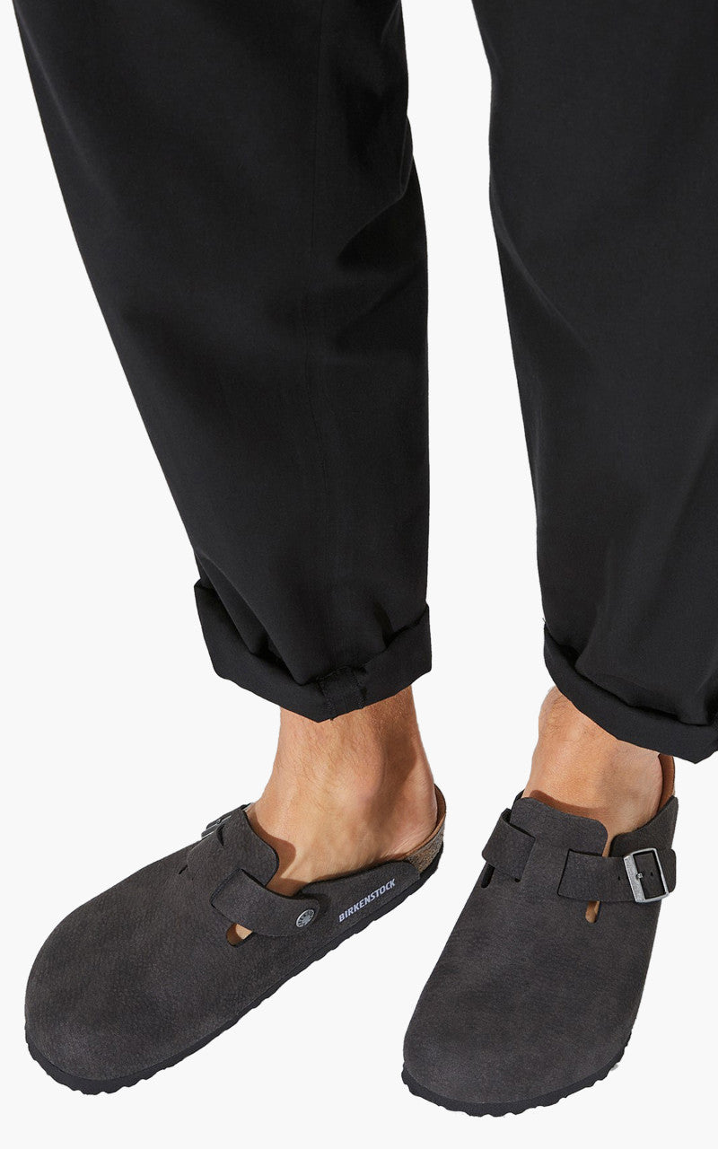 Birkenstock Boston Microfibre Desert Dust Black