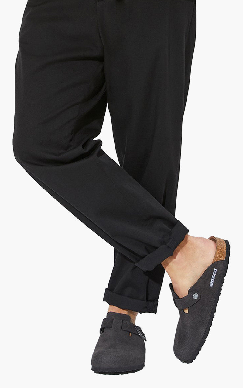 Birkenstock Boston Microfibre Desert Dust Black