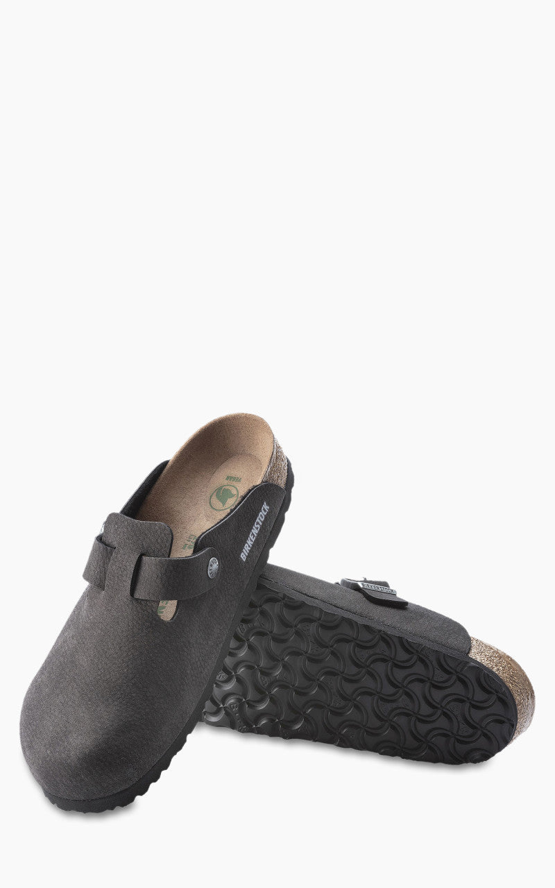 Birkenstock Boston Microfibre Desert Dust Black