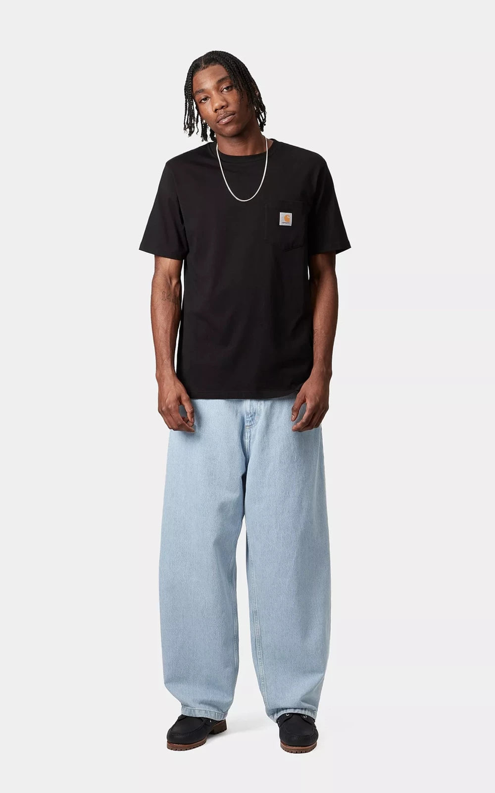 Carhartt WIP Brandon Pant Smith Denim Blue Heavy Stone Bleached