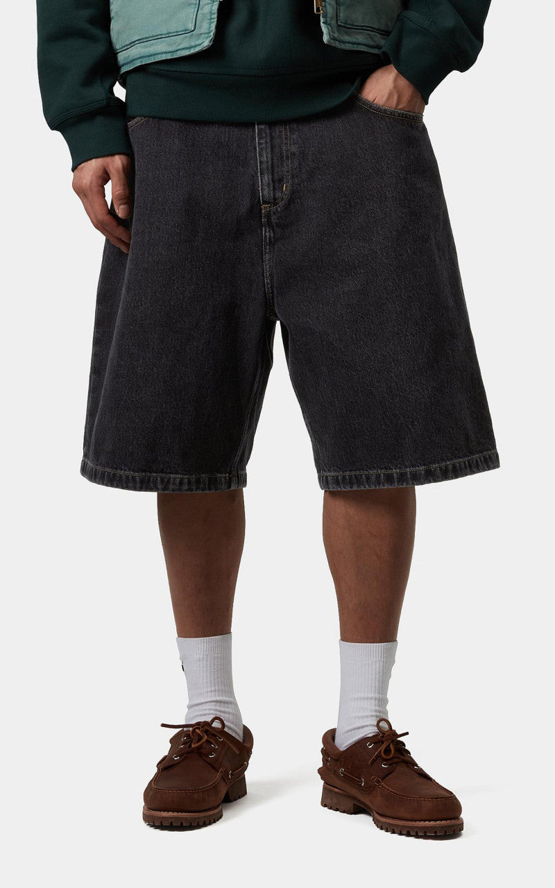 Carhartt WIP Brandon Short Smith Denim Stone Washed Black