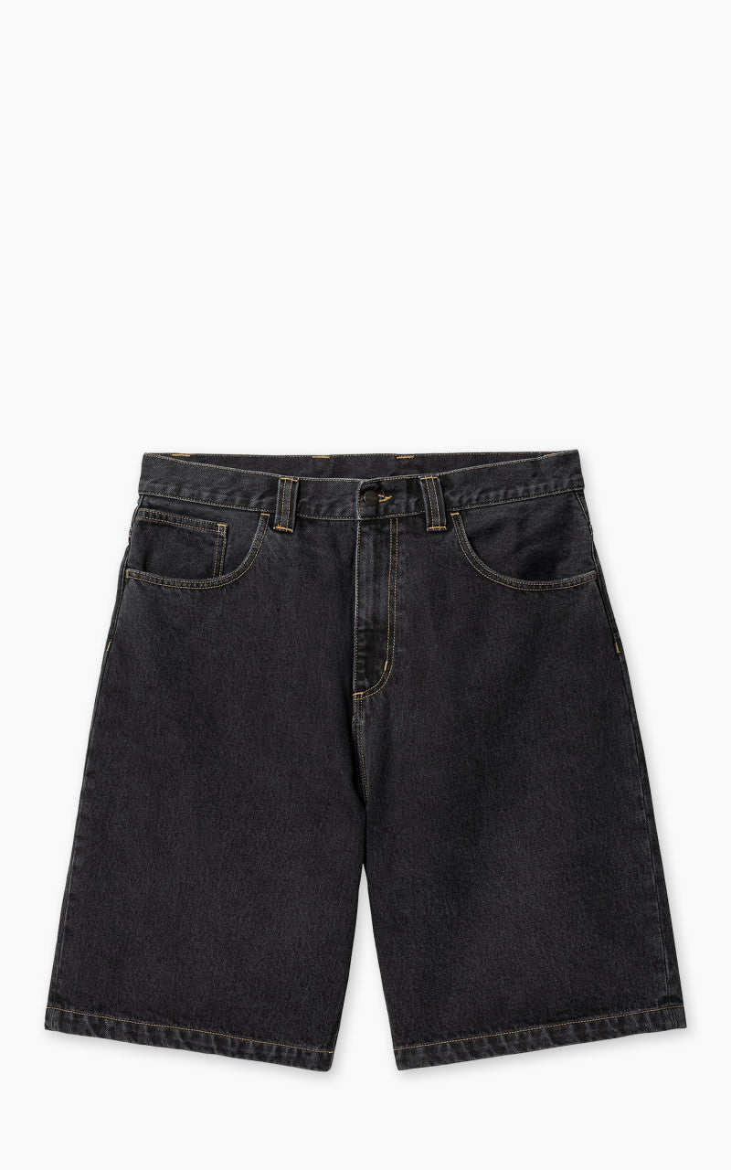 Carhartt WIP Brandon Short Smith Denim Stone Washed Black